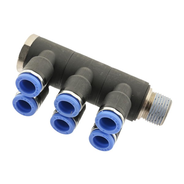 IQS 6-Way Distributor Multiple Distributor with Male Thread R 1/2
