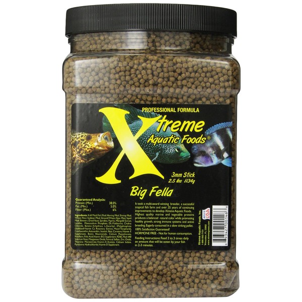 Xtreme Aquatic Foods 2146-F Big Fella Stick Fish Food, 2.5 lbs
