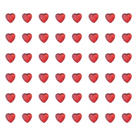 Ruwado 200 Pcs Acrylic Heart Rhinestone Crystal Gems 12 MM Cute Small Flat Back Gems for Table Scatter Wedding Decoration Valentine’s Day DIY Crafting Jewelry Making Kits (Red)
