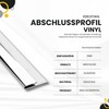 Vinyl Ending / Edging Profile Stainless Steel V2A L250 cm