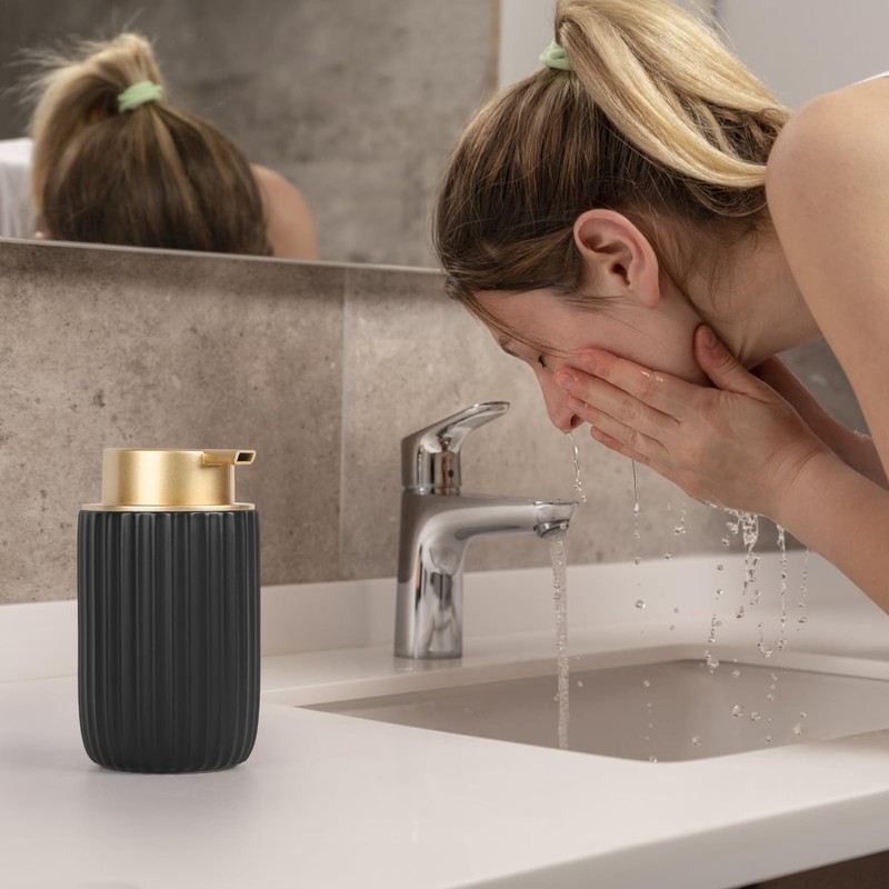 Segbeauty Soap Dispenser Foam, 320 ml Soap Dispenser Kitchen, Ceramic
