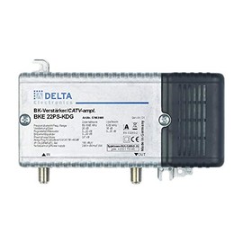 DCT Delta BKE 22 HP KDG VPE: 1, house connection amplifier KDG B (1.1) 1 GHz 21 dB, RW 65 MHz 18 dB adjustment device level