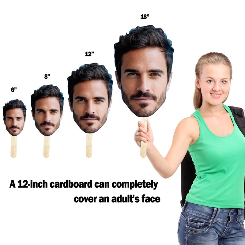 1 Pc, Custom Big Head Cutout | Fun Face Cardboard
