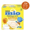 NESTLÉ MIO Merenda al Latte Albicocca, 4 Vasetti da 100g