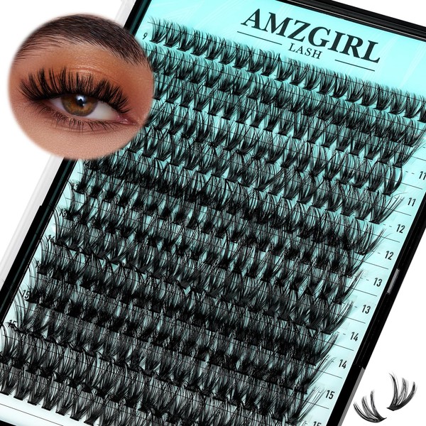 Lash Clusters Wispy 280PCS Eyelash Clusters 50D Lashes Clusters 9-16mm