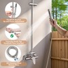 Outdoor Shower Kit,Outdoor Shower Fixtures Faucet System Single Handle Brass