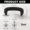2 Set Guitar Case Handle Luggage Handles Replacement Suitcase Handle