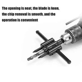 Snblzhef Woodworking Opener Adjustable Wood Circle Hole Cutting Diameter 30-120mm Saw Cutter Tool Drill Bit Hole Punching Tools