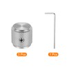 sourcing map 3 Pcs Aluminium Potentiometer Knobs, 1/4" (6mm) Universal