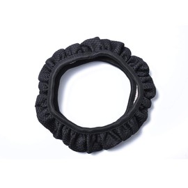 Namvo Universal Steering Wheel Covers, Steering Wheel Protector, M 36.5-38cm/14.4-15 inch, Car Accessories, Black