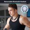 LHKLUK Neckband Bluetooth Headphones, Wireless Retractable Headset with Mic, IPX5