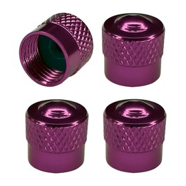 cyclingcolors 4 x Valve Caps Valve Cover Car Motorcycle Bicycle Valve Cover Wheel Valve Caps Tyre Valve Caps Car Valve Caps Aluminium Purple