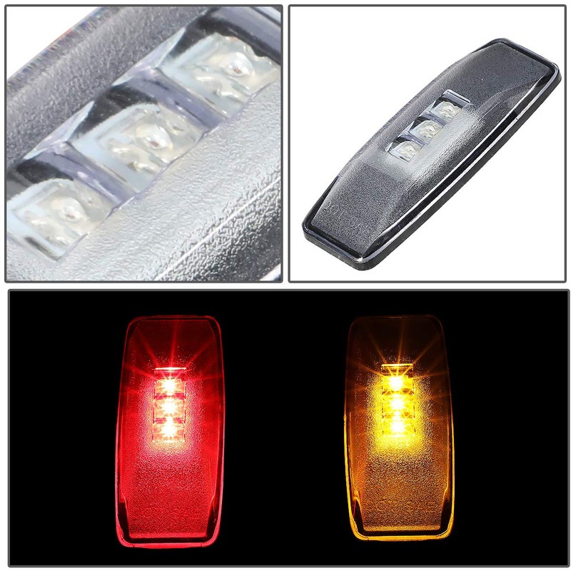 4Pcs Dually Bed Fender LED Side Marker Light for 94-02