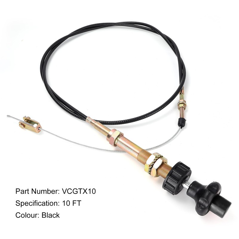 10FT Heavy Duty Vernier Adjustable Lock Cable, Part Number VCGTX10,