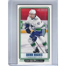 2021-22 O-Pee-Chee Premier Hockey Mini Tallboys #P10 Quinn Hughes Hockey Card Vancouver
