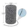 Black and White Bakers Twine, 656 Feet Cotton String, DIY
