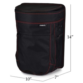 Masirs Vehicle Trash Can - Large Removable Leakproof Garbage Bag, Fasten The Car Waste Basket to Back or Front Seat Headrest. Great Garbage Can for Car, SUV, Truck, Van or Minivan.