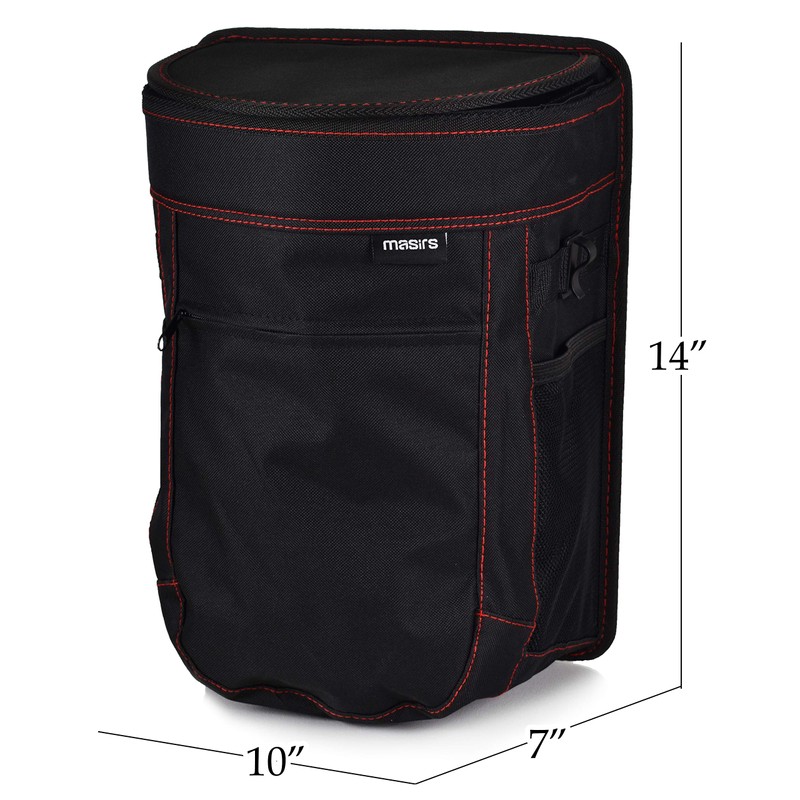Masirs Vehicle Trash Can - Large Removable Leakproof Garbage Bag,
