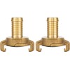 Poppstar Set of 2 Brass Hose Connectors 3/4 Inch Nozzle