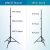 LINCO 90" Light Stand Tripod w Reflector Disc Holder Clip
