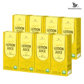 Whole Food Story Organic NFC Lemon Juice 100% 8 Boxes (8g x 56 packets) / 홀푸드스토리 유기농 NFC 레몬즙 100% 8박스(8g x 56포)