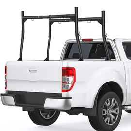 Trucks Ladder Rack-Adjustable Steel Truck Bed Ladder Rack, Extendable 46-71 Inch,800 Lbs Capacity, Universal Fit for Pickup Trucks, Ideal for Canoes, Surfboards, Ladders, Lumber, Tents