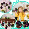 Pack of 48 Easter Scratch Pictures, Easter Eggs Craft Scratch