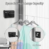 Raxfekro 4.2 m Extendable Stainless Steel Washing Line Extendable Wall