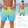 Vorvowry Men's Waterproof Quick-Drying Swimming Trunks, Comfortable Adjustable Drawstring Swimming