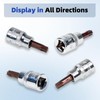2PCS Othmro T40 Torx Bit Socket, 3/8" Drive x T40