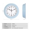 Topkey Silent Wall Clock Kitchen 9 Inch Retro Non-ticking Decorative