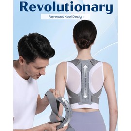 OFIR Revolutionary Upper Back Brace Posture Corrector for Women & Men, Effective Back Straightener Posture Corrector for Men, Adjustable Upper Support Shoulder Neck and Spine for Scoliosis, Hunchback