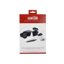 La Cafetière 3 Piece Reusable Coffee Capsule