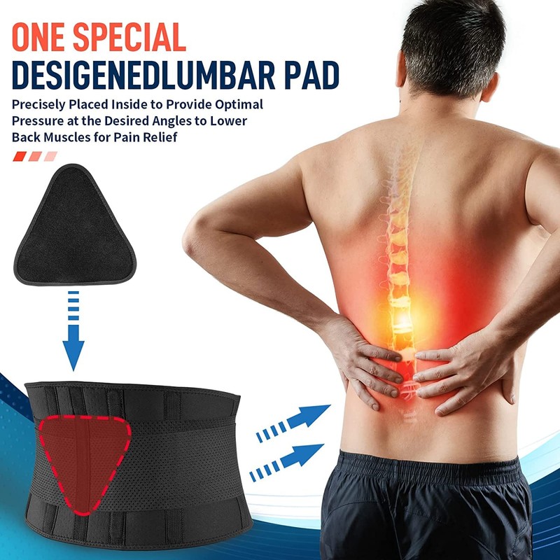 FEATOL Back Brace Support Belt-Lumbar Support Back Brace for Back