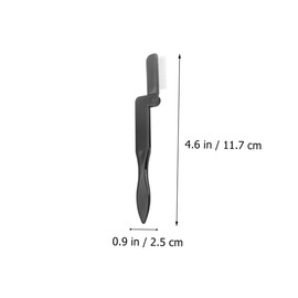 Minkissy 4pcs Foldable Eyebrow Comb Stainless Steel Teeth Plastic Handle for Precise Eyebrow Shaping and Grooming Portable Beauty Tool for Go Touch-ups