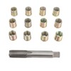 Thread Repair Tools 12Pcs Stainless Steel Inserts with 1Pc Screw