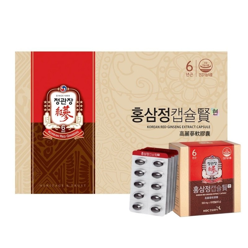Jeonggwanjang CheongKwanJang Red Ginseng Extract Capsules 500mg x 100 Capsules