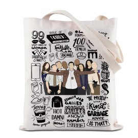 ZJXHPO Brooklyn 99 Inspired Tote Bag TV Show Reusable Grocery Shopping Bag Brooklyn TV Show Shoulder Bag (99 Tote)