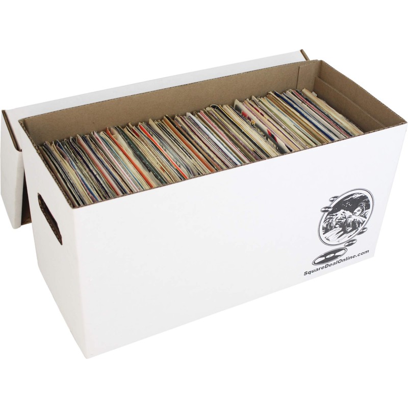 Durable Set of 5 - 7 inch Vinyl Record Storage
