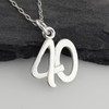 Number 40 Charm - Sterling Silver, Sterling Silver, No information