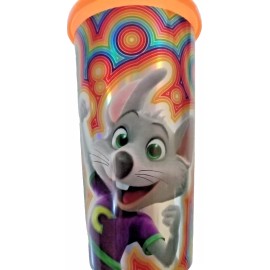 CEC Entertainment NEW RARE COLLECTORS  Chuck E Cheese Fun Party Limited Edition 9" Straw Sippy Cup