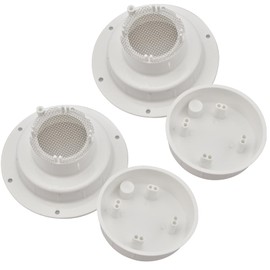 RVGUARD 2 Pack RV Vent Cap Kit with Screen, RV Sewer Vent Cap for Roof, White RV Plumbing Cap Replacement for Camper Trailer Motorhome, Fits 1 to 2 3/8" Pipe