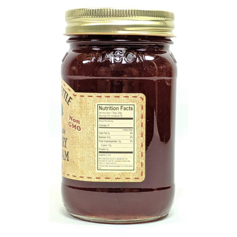 Amish Homemade Style Strawberry Rhubarb Jam 2-19 Ounce Non-GMO All