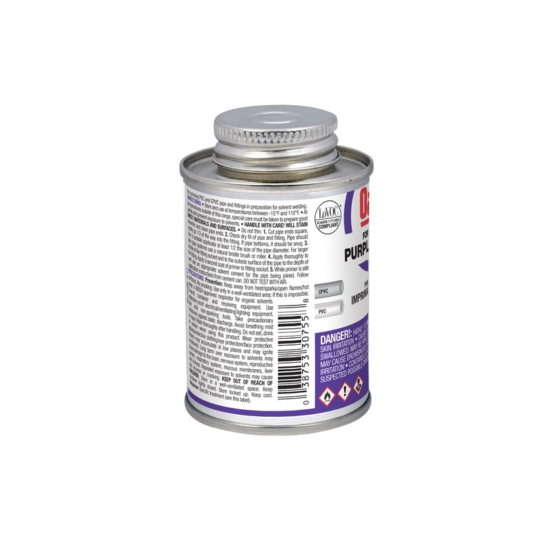 Oatey 30755 4 Oz Purple Primer