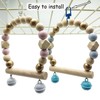 Bird Swing Perch Toy Wooden Parrot Swing Perch Colorful Bird