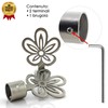 GIRASOLE HOME® 2 x 18-20mm Curtain Rod End Piece (Satin