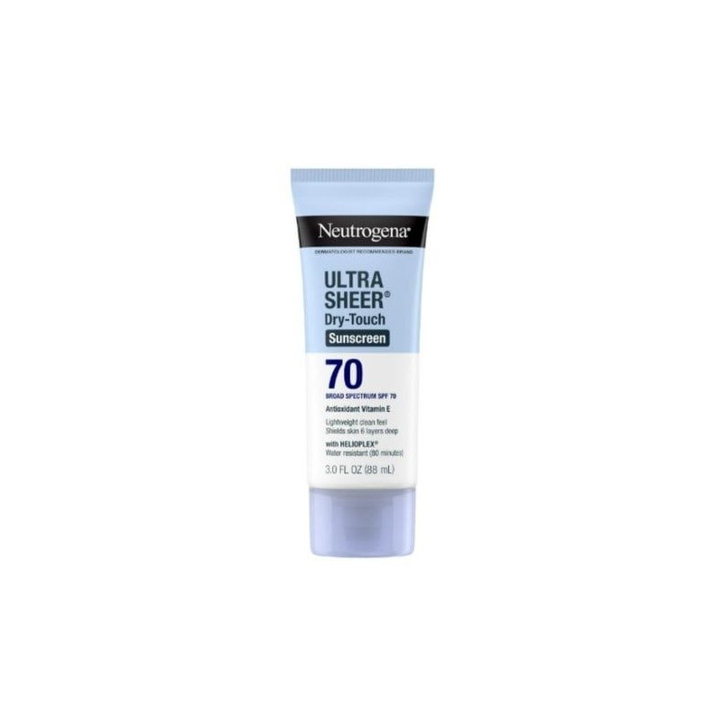 뉴트로지나 울트라쉬어 드라이 터치 선스크린 로션 SPF 70, 88ml 썬크림