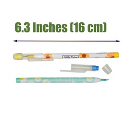 Lopenle 12 Pieces Adorable Stacking Pencils Daisy Pencils Novelty Floral Flower Stackable Pencils With 64 Replaceable Refills For School Office Using Supplies.