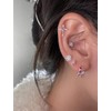 Dainty Cross Heart Cartilage Helix Stud Earrings for Women 925