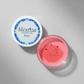 Rubor En Polvo Mineral Mextiza Sfp 10 Rubor Natural Noche Buena (rojo-rosa)